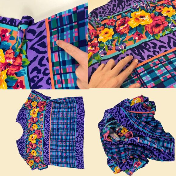 1980s skirt/blouse set by S.G. Sport, size 3X vintage 80s matching womens outfit - Picture 4 of 8